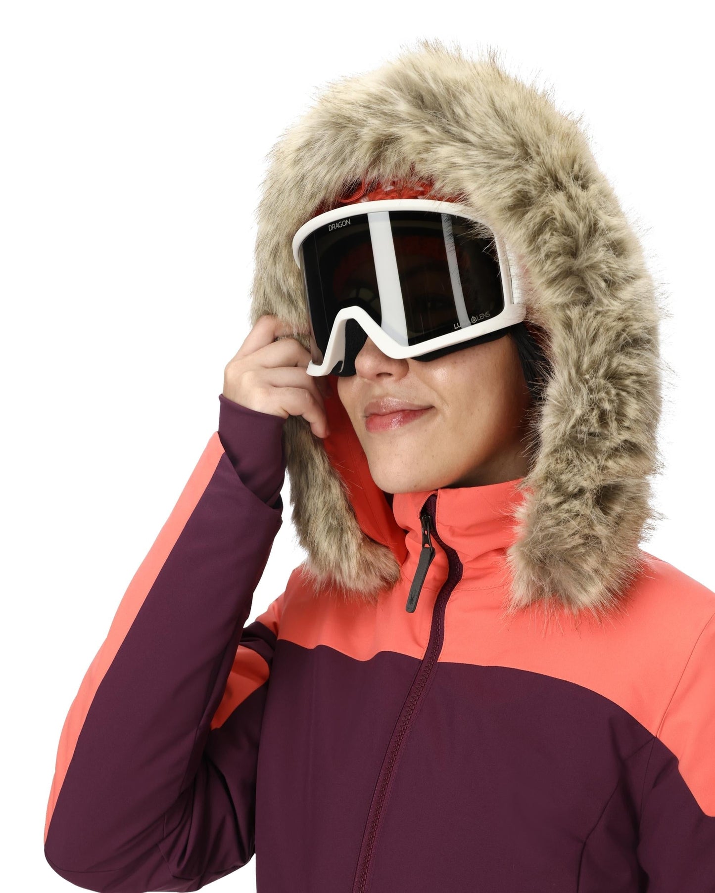 Damen-Vida-Jacke – Pflaume