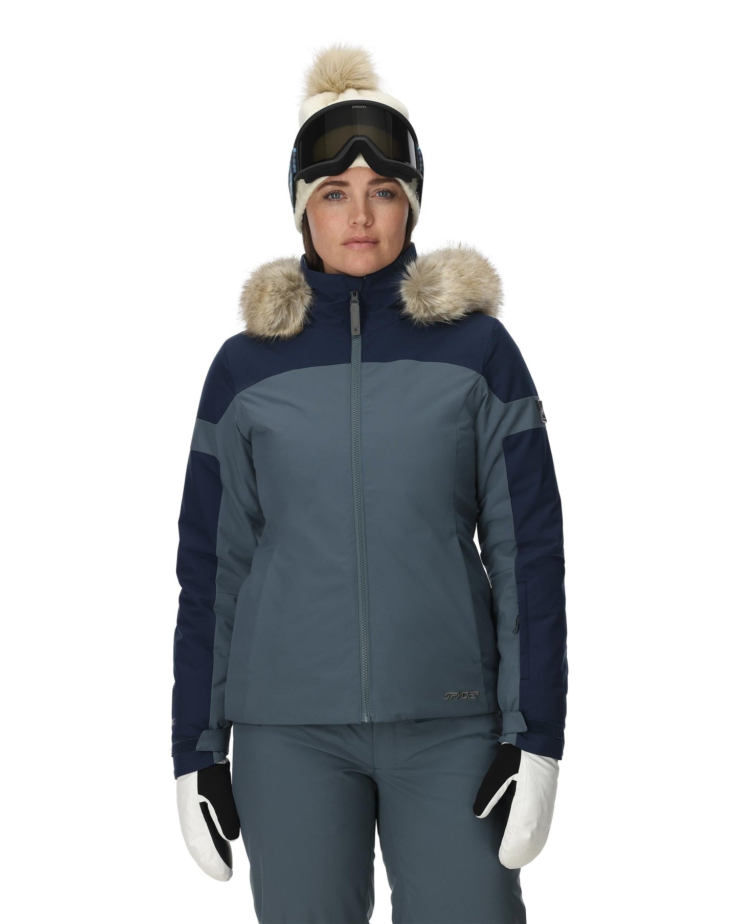 Damen-Vida-Jacke – Schieferblau