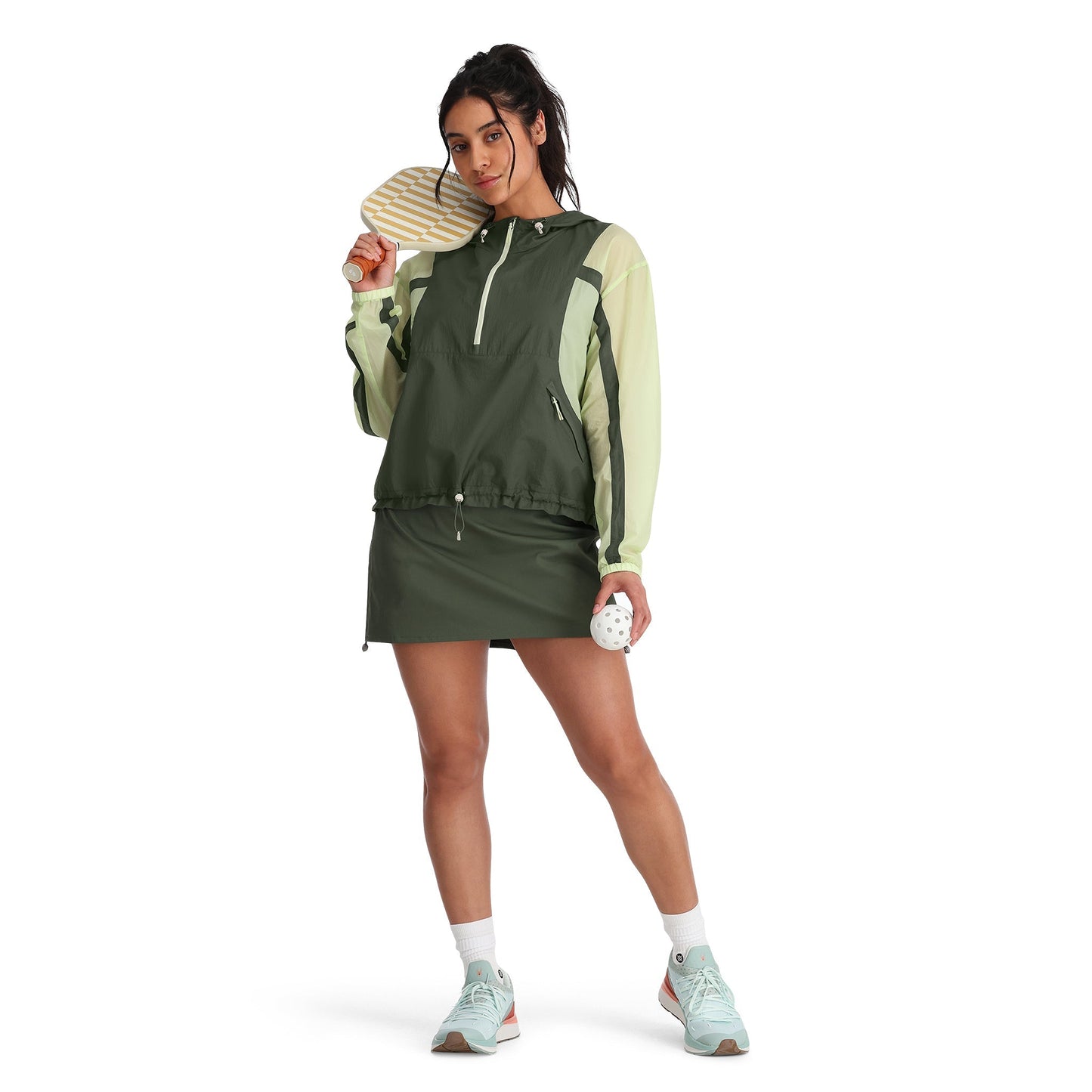 Damen Boulder Lite Anorak - Thymiangrün