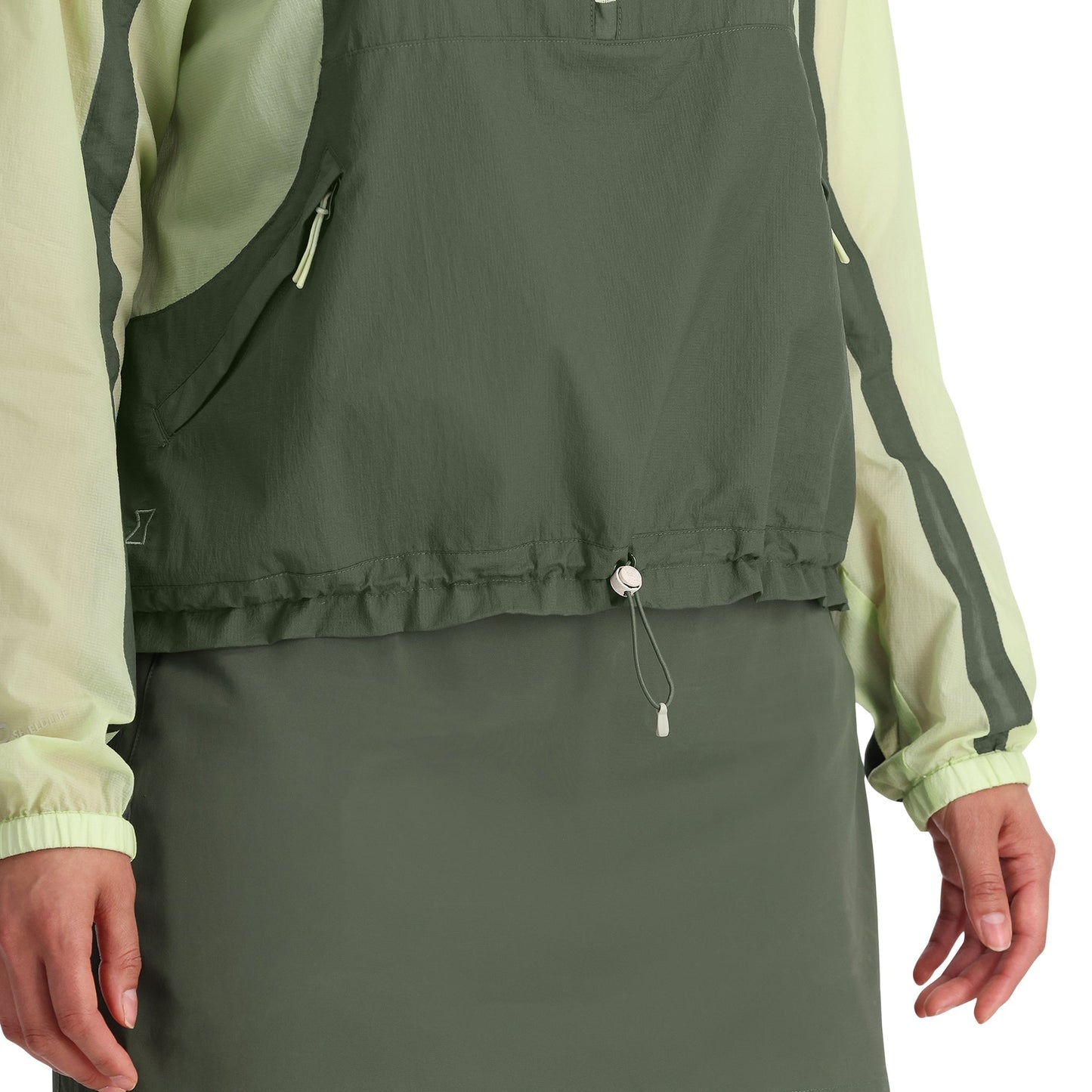 Damen Boulder Lite Anorak - Thymiangrün