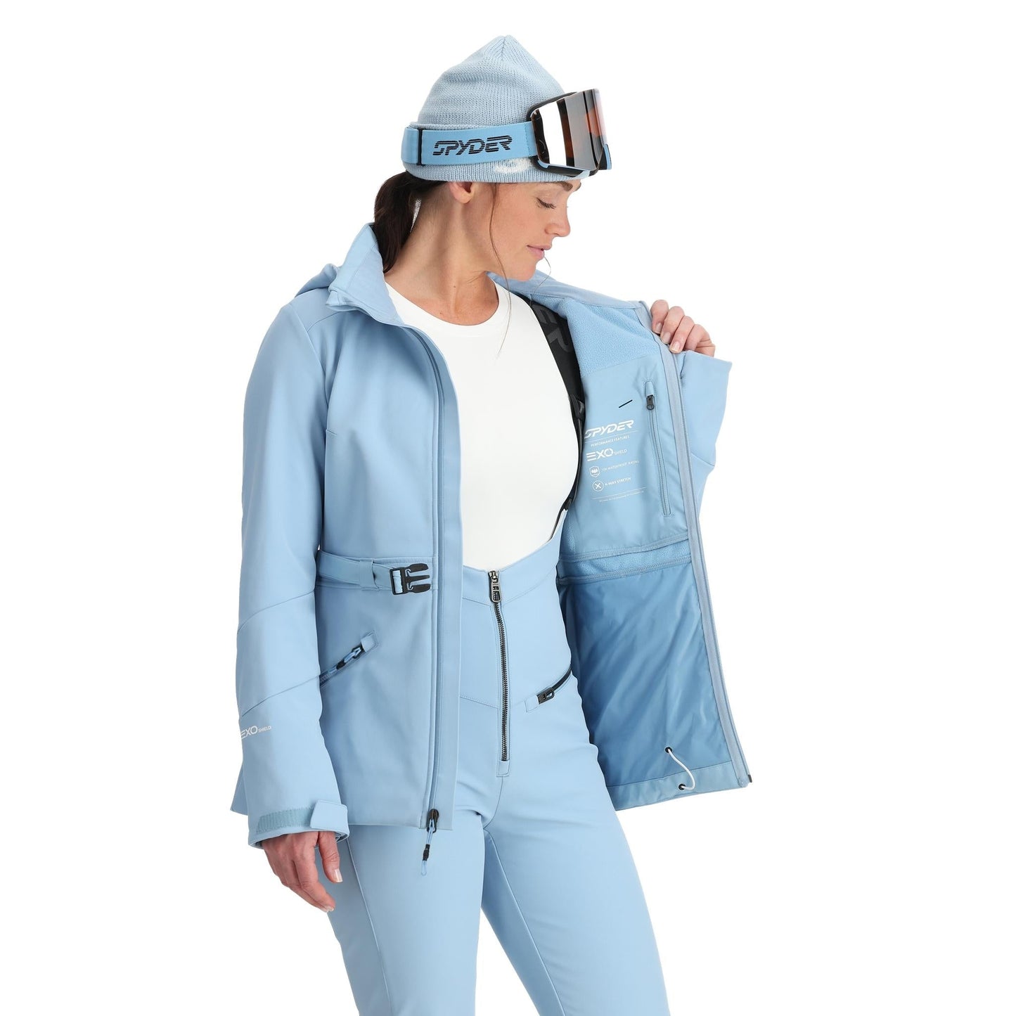 Veste softshell Glacial pour femme - Bleu Dérive