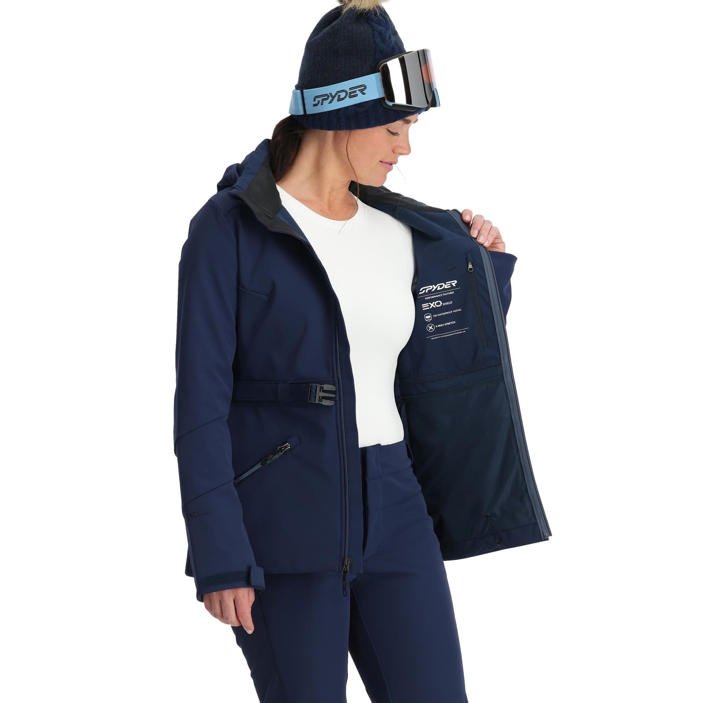 Veste softshell Glacial pour femme - Bleu marine