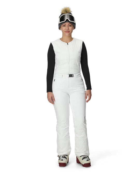 Femme sur piste - Blanc