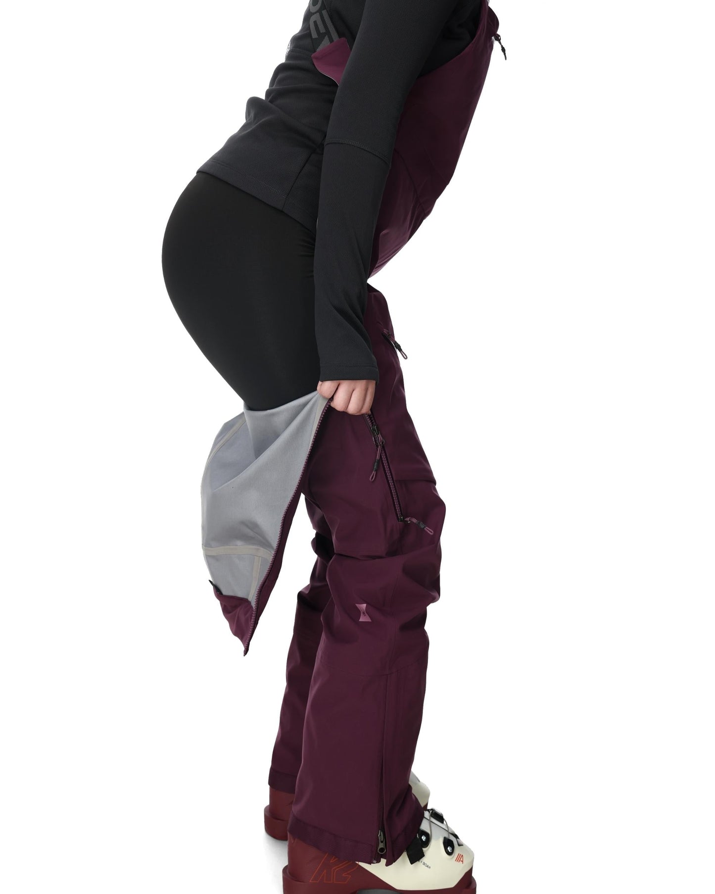 Bavoir solitaire pour femme - Prune