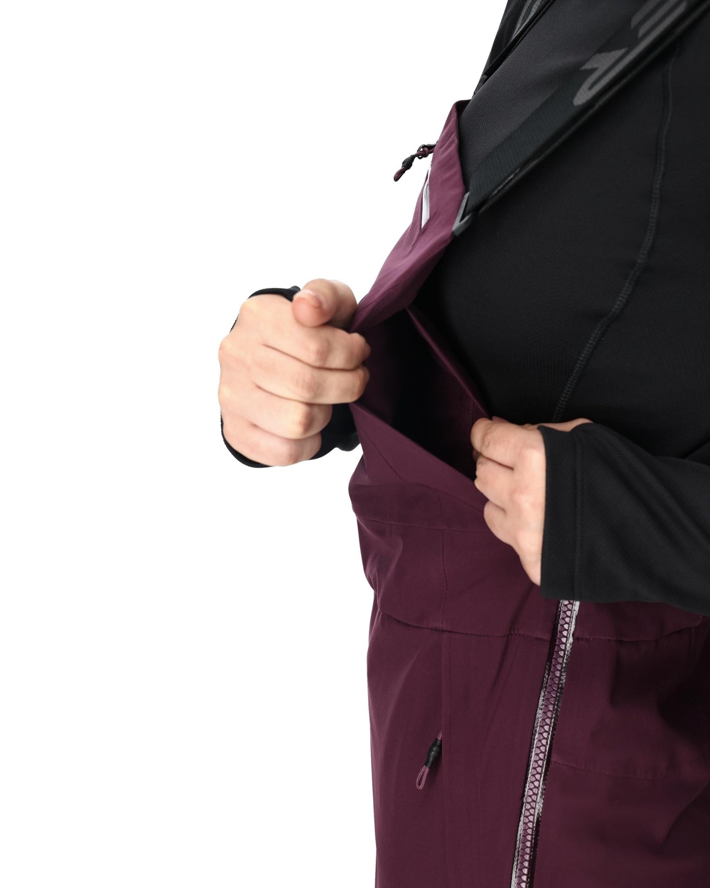 Bavoir solitaire pour femme - Prune