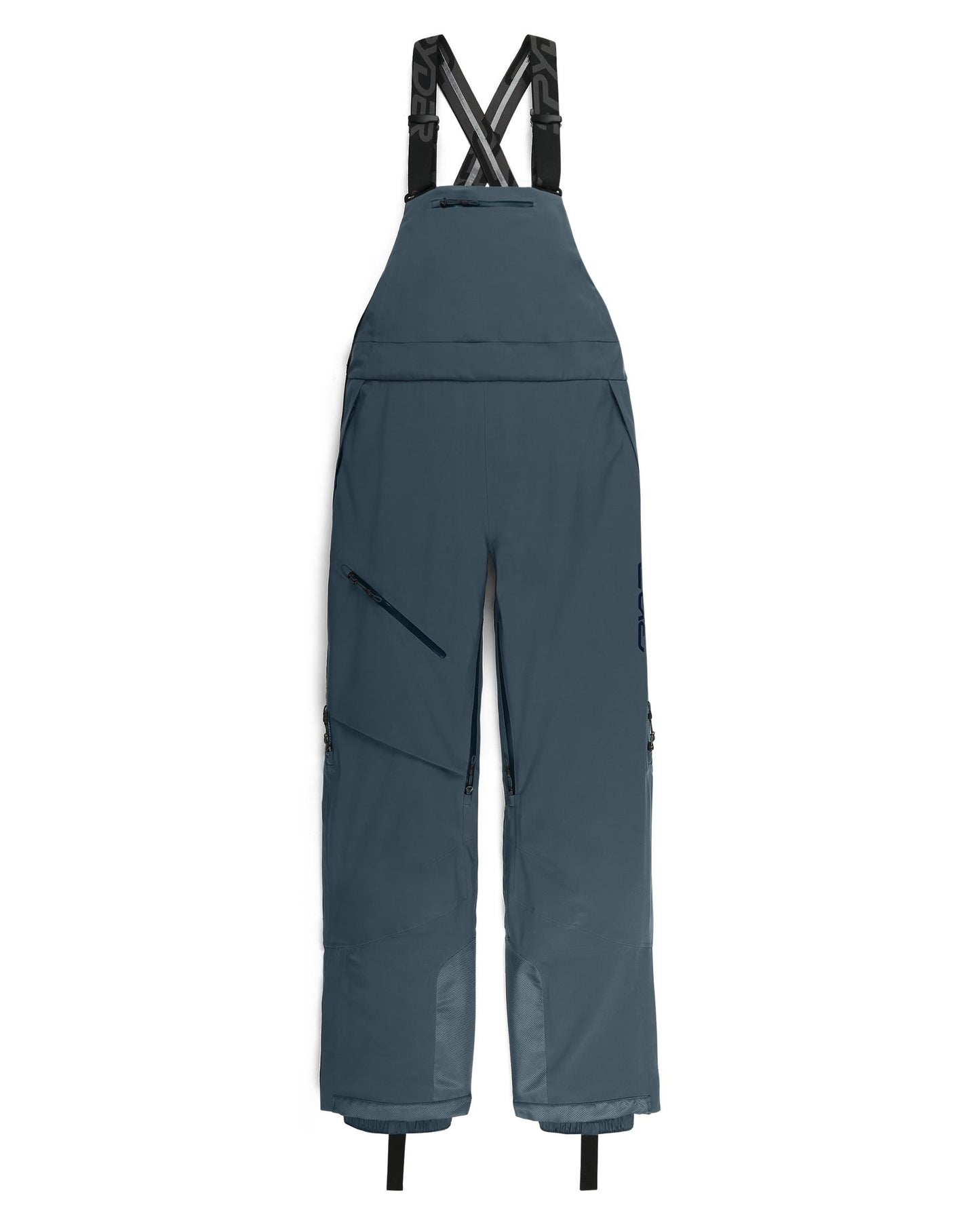Damen-Solitaire-Latzhose – Schieferblau