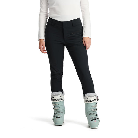 Damen Softshellhose mit aufgemaltem Muster - Schwarz