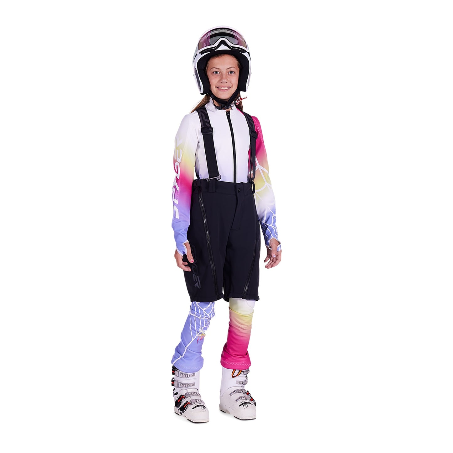 Softshell-Trainingsshorts für Kinder – Schwarz