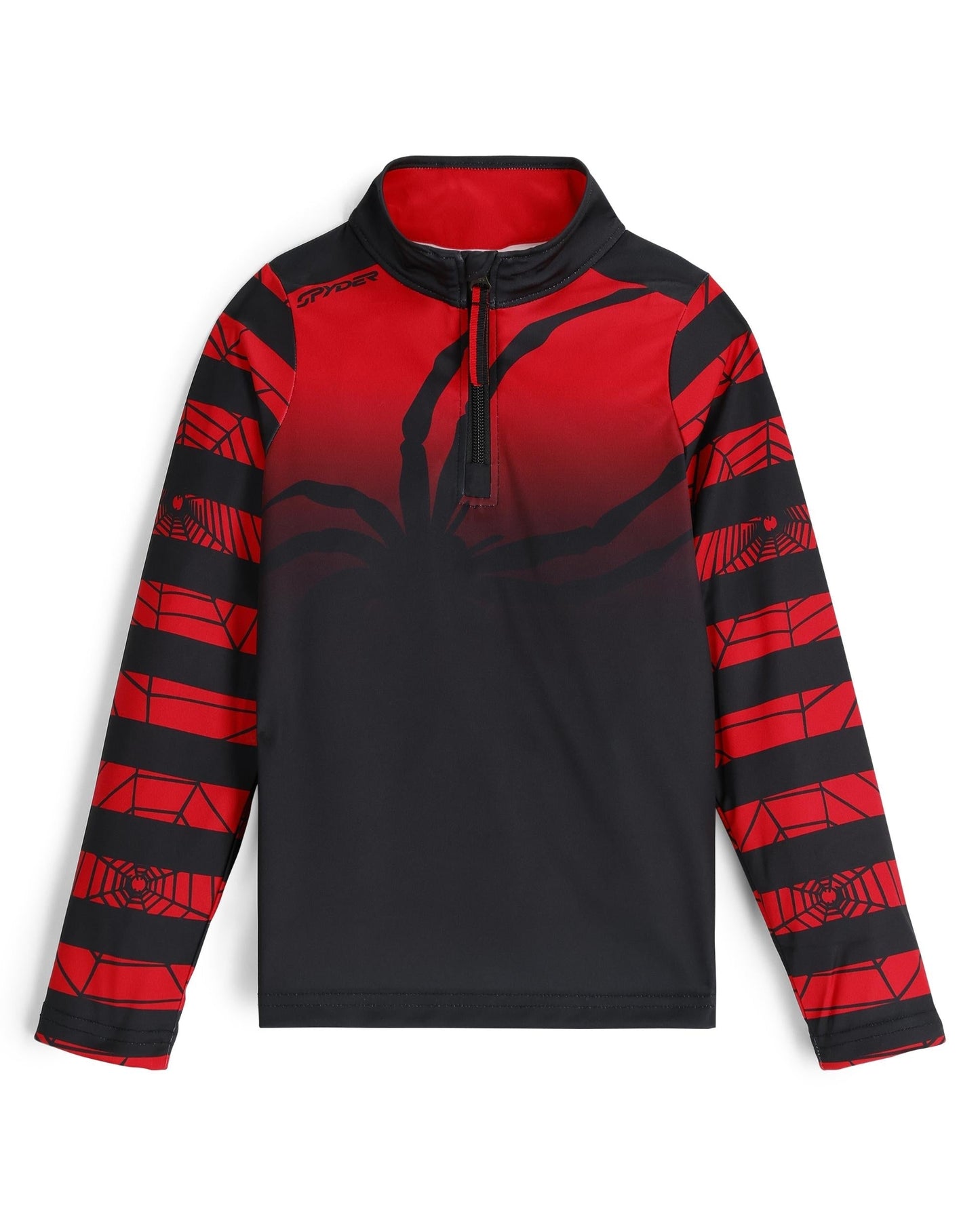 Pull demi-zip Challenger pour garçon - Rouge Spyder