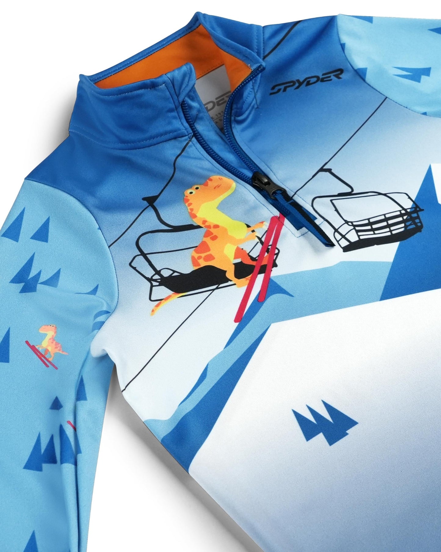 Pull demi-zip international pour garçon - Cobalt T-Rex