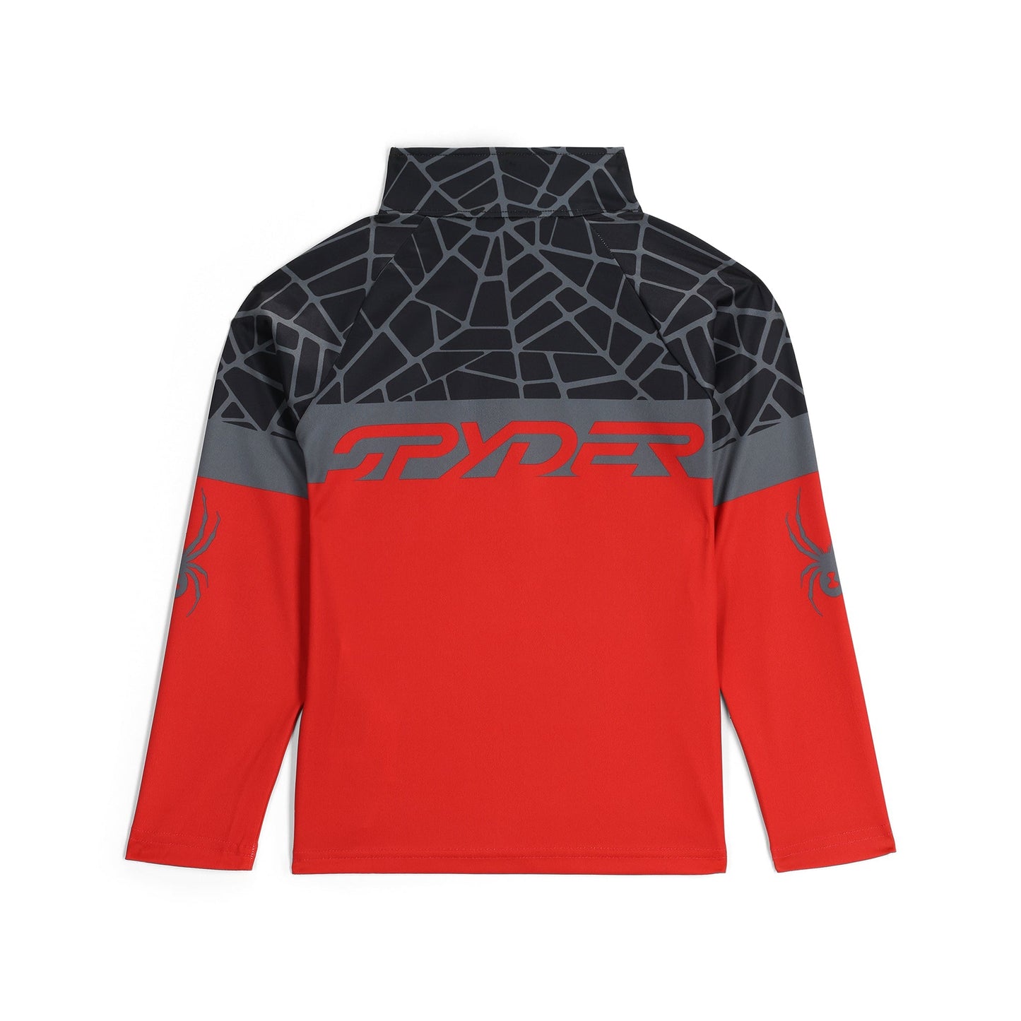 Demi-zip zippé pour petits garçons - Spyder rouge