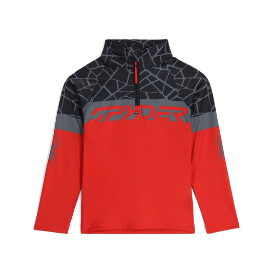 Bug Half Zip für kleine Jungen – Spyder Rot
