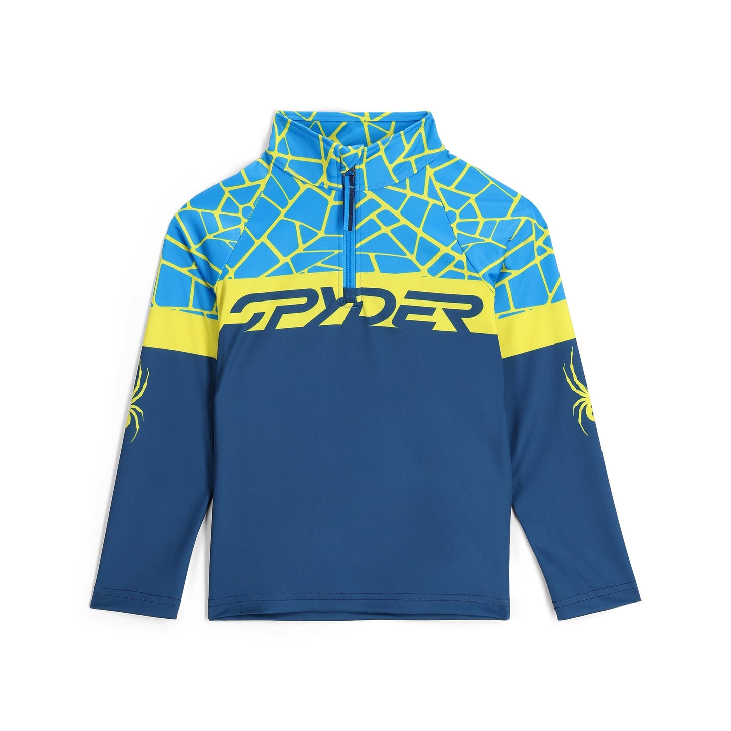 Demi-zip zippé pour petits garçons - Bleu marine