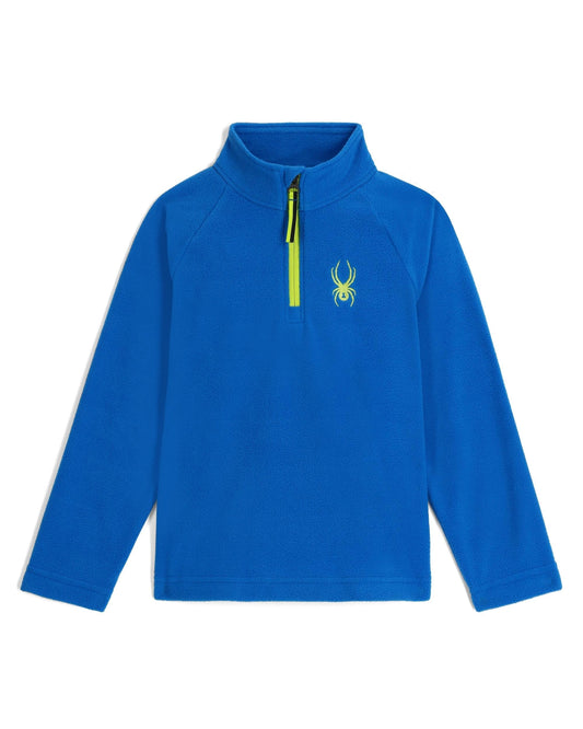 Speed ​​Fleece-Fleecejacke für kleine Kinder mit halbem Reißverschluss – Kobalt