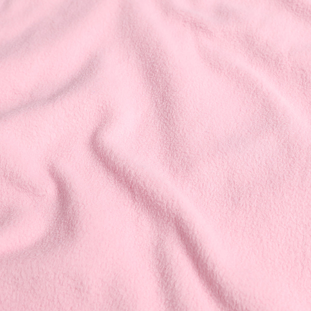 Speed ​​Fleece-Fleece für kleine Kinder mit halbem Reißverschluss – Zartrosa