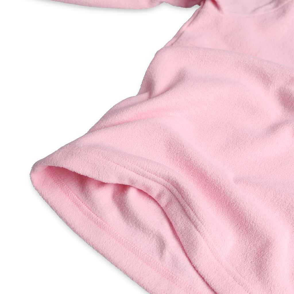 Speed ​​Fleece-Fleece für kleine Kinder mit halbem Reißverschluss – Zartrosa